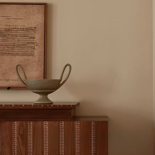 French Resin Double-Eared Artistic Fruit Tray Perfect for Vintage Coffee Tables