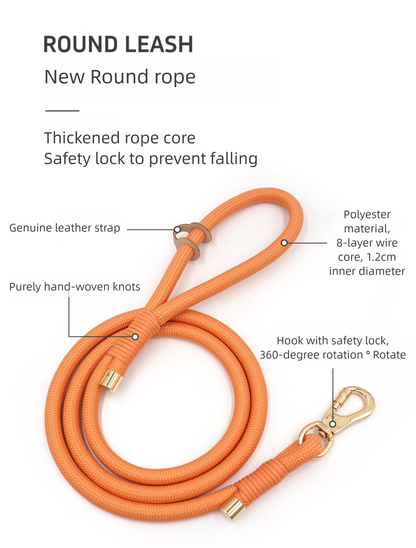 French-style elegant and simple pet leash in 18 colors, suitable for your daily outings with your pet