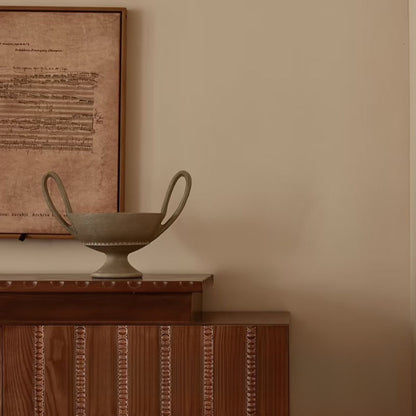 French Resin Double-Eared Artistic Fruit Tray Perfect for Vintage Coffee Tables