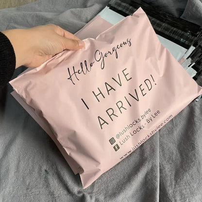 Customized Pink Courier Bags Wholesale Thickened Waterproof Logistics Self-Adhesive Bags
