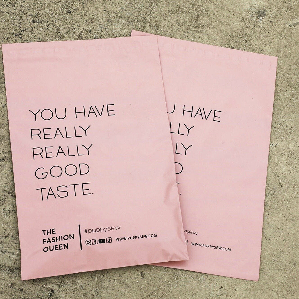 Customized Pink Courier Bags Wholesale Thickened Waterproof Logistics Self-Adhesive Bags