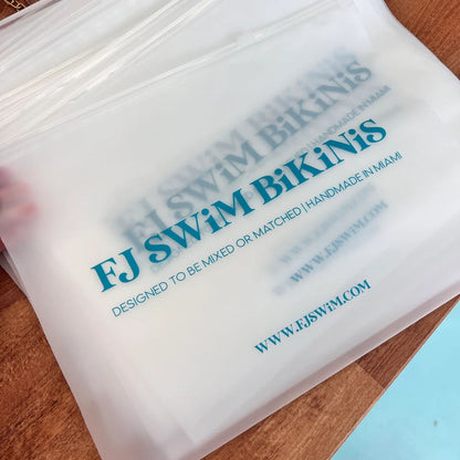 Biodegradable CPE Frosted Semi-Transparent Zipper Mailer Bag Clothing Towel Packaging Self-Sealing Plastic Clothes Zipper Bag