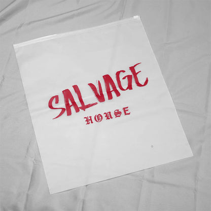 Biodegradable CPE Frosted Semi-Transparent Zipper Mailer Bag Clothing Towel Packaging Self-Sealing Plastic Clothes Zipper Bag