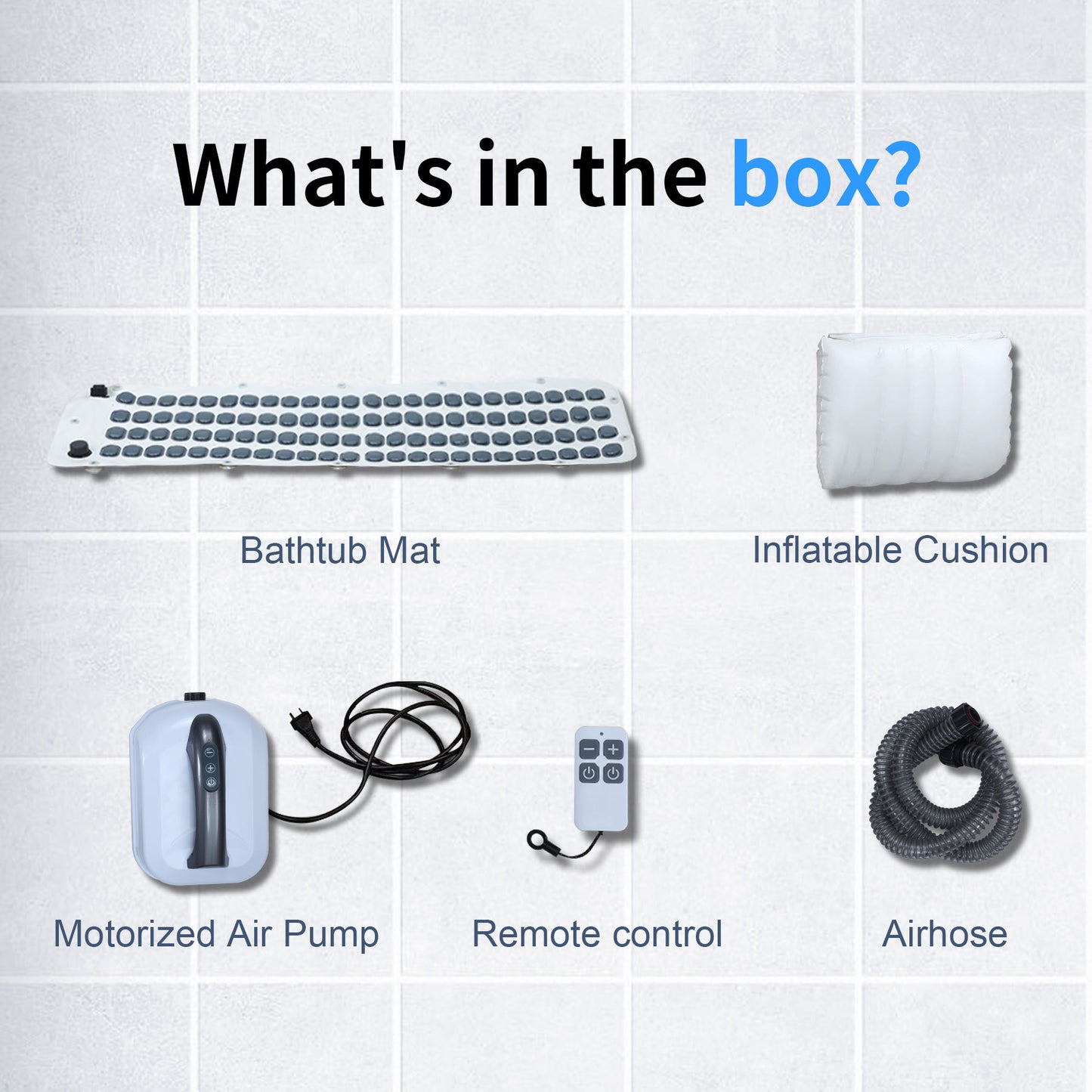 Home Surfing Massage Bath Mat SPA Hydrotherapy Machine Bathtub Bubble Maker Non Slip Full Body Massager