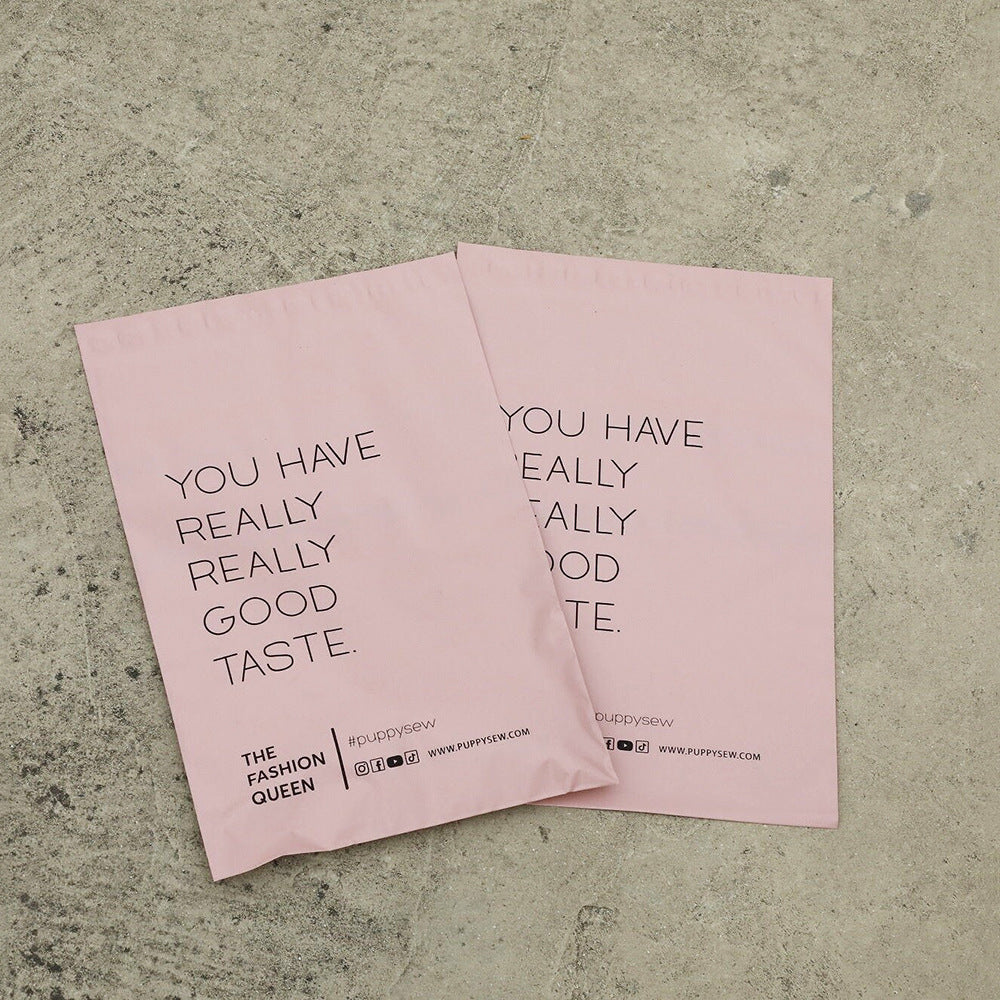 Customized Pink Courier Bags Wholesale Thickened Waterproof Logistics Self-Adhesive Bags