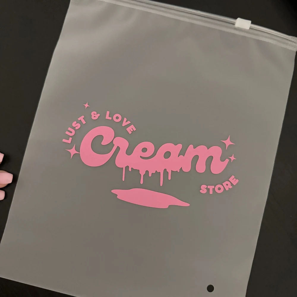 Biodegradable CPE Frosted Semi-Transparent Zipper Mailer Bag Clothing Towel Packaging Self-Sealing Plastic Clothes Zipper Bag