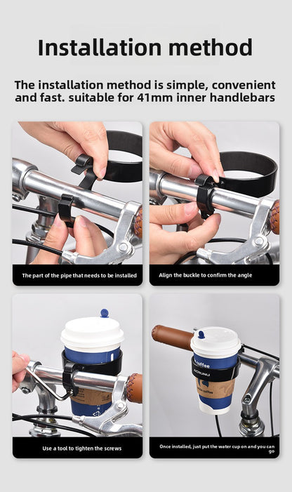 Bicycle Aluminum Frame Cup Holder for Coffee Tea on Mountain Road Bikes