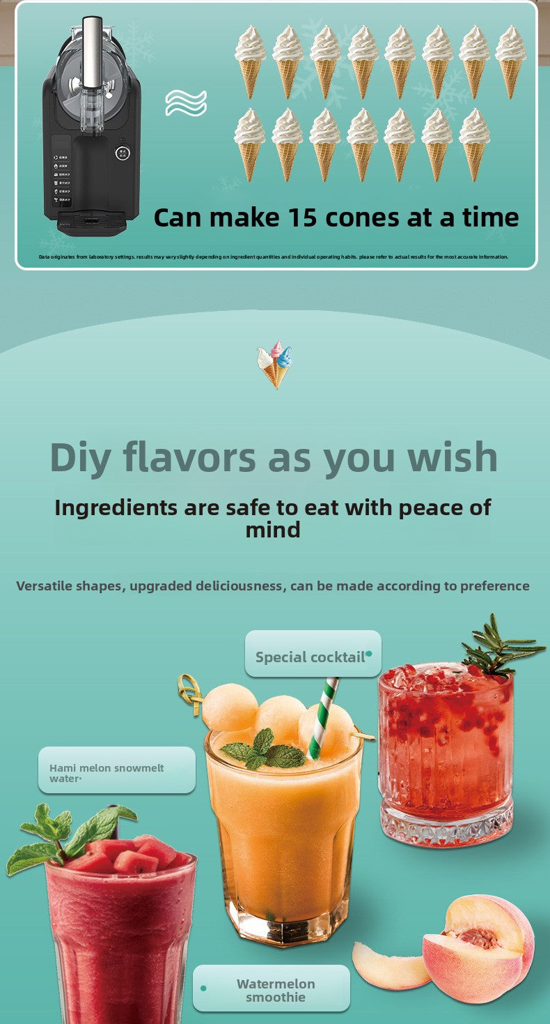 Home Snow Melter Ice Cream Slush Machine 