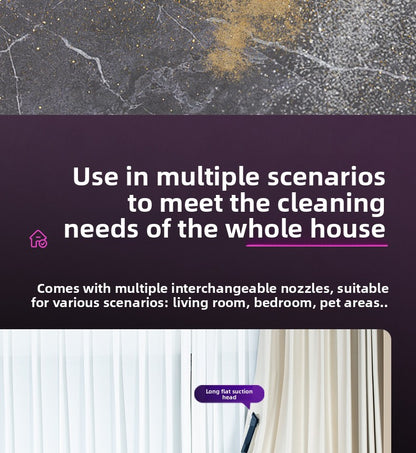 Wireless Home Vacuum with Strong Suction for Carpet Pet Hair Cleaning