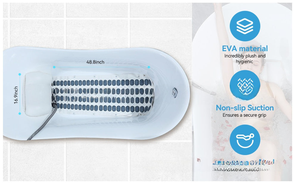Home Surfing Massage Bath Mat SPA Hydrotherapy Machine Bathtub Bubble Maker Non Slip Full Body Massager