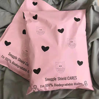 Customized Pink Courier Bags Wholesale Thickened Waterproof Logistics Self-Adhesive Bags