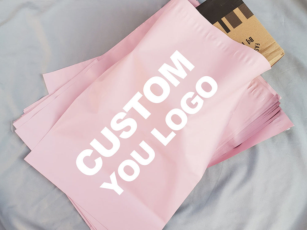 Customized Pink Courier Bags Wholesale Thickened Waterproof Logistics Self-Adhesive Bags