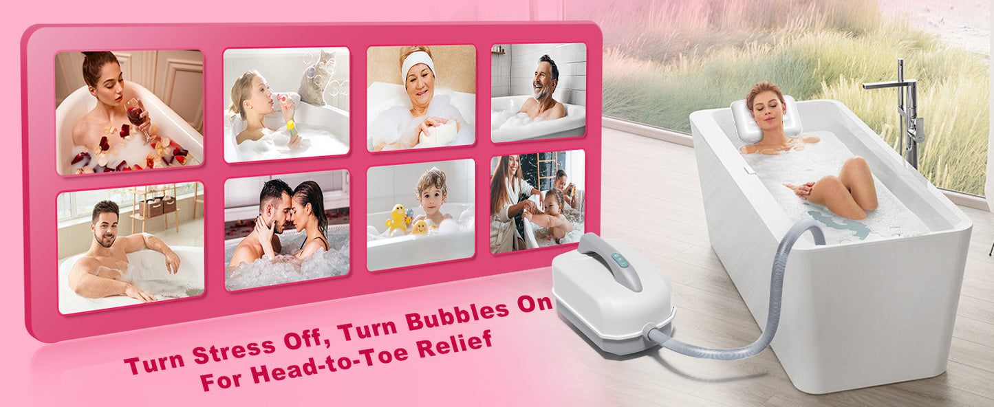 Home Surfing Massage Bath Mat SPA Hydrotherapy Machine Bathtub Bubble Maker Non Slip Full Body Massager