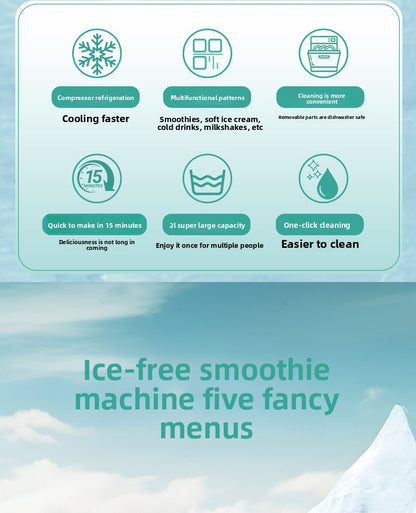 Home Snow Melter Ice Cream Slush Machine 