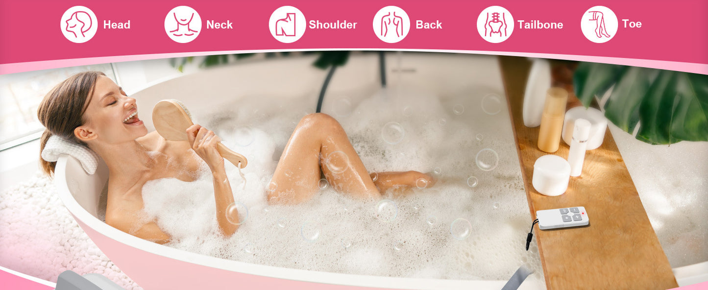 Home Surfing Massage Bath Mat SPA Hydrotherapy Machine Bathtub Bubble Maker Non Slip Full Body Massager