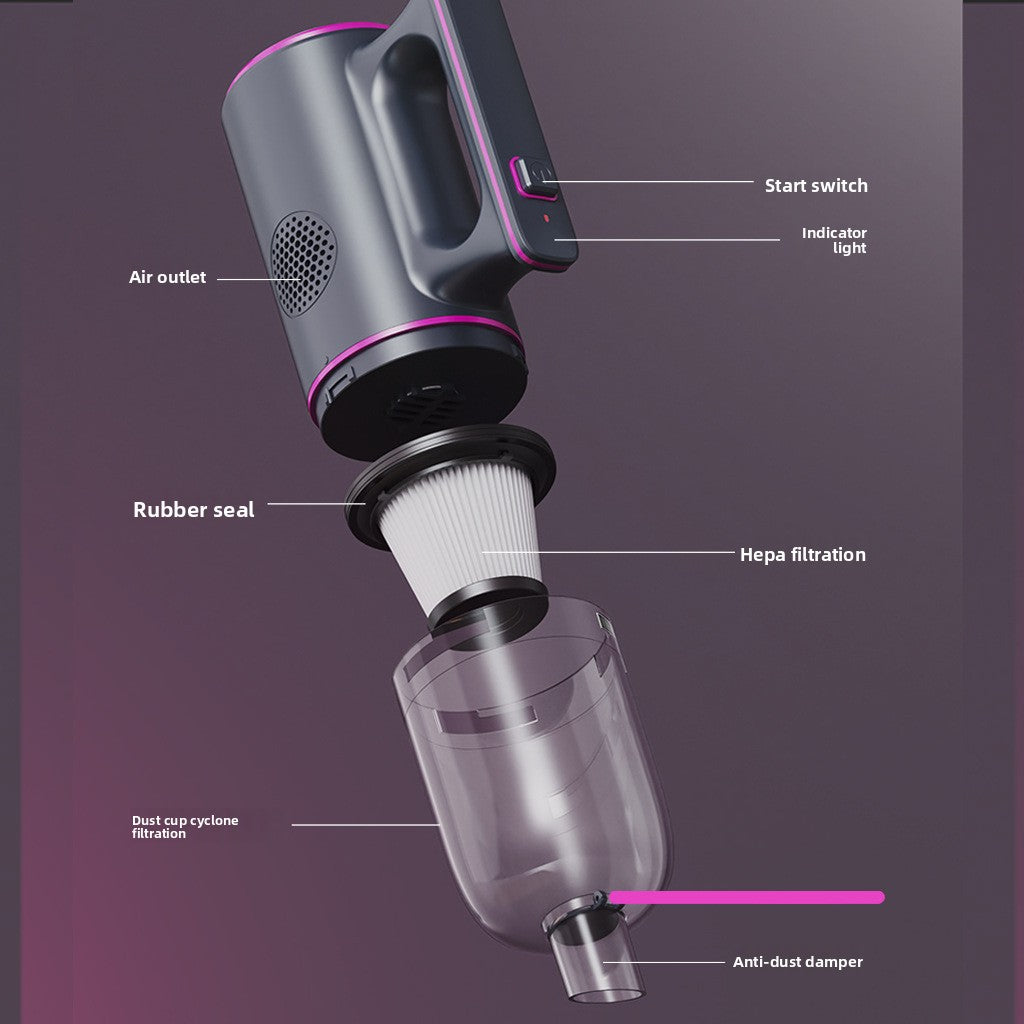 Wireless Home Vacuum with Strong Suction for Carpet Pet Hair Cleaning