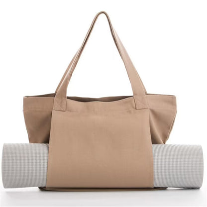 Yoga Pilates Mat Canvas Carry Bag for Outdoor Fitness Travel