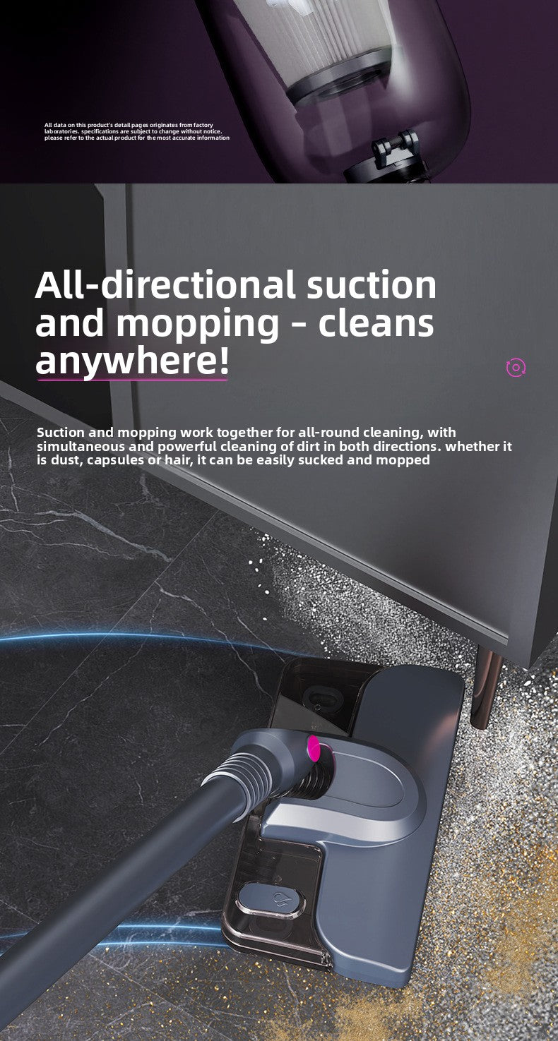 Wireless Home Vacuum with Strong Suction for Carpet Pet Hair Cleaning