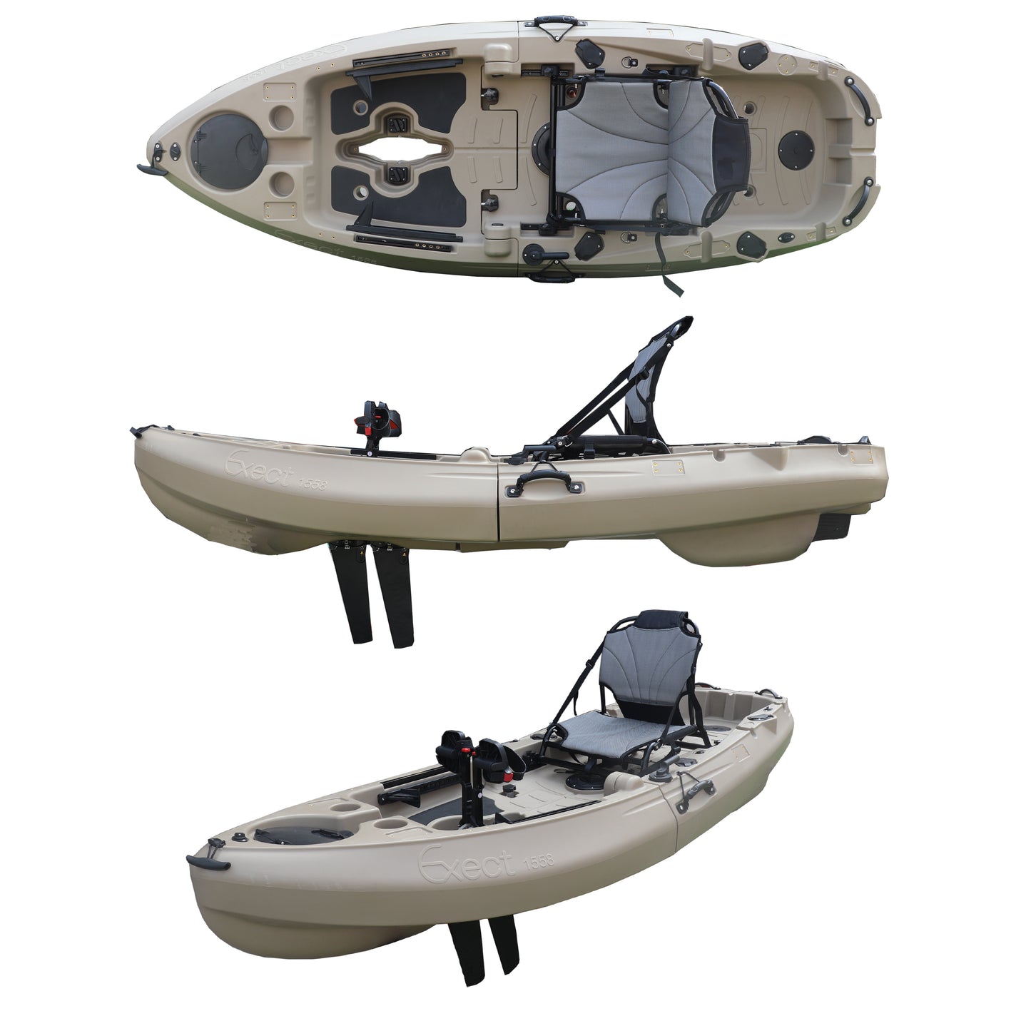 Foldable Portable Kayak for Solo Fishing and Kayaking