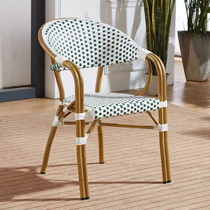 Modern Waterproof Rattan Furniture Set For French Cafe Outdoor Patio Balcony Garden Indoor Use