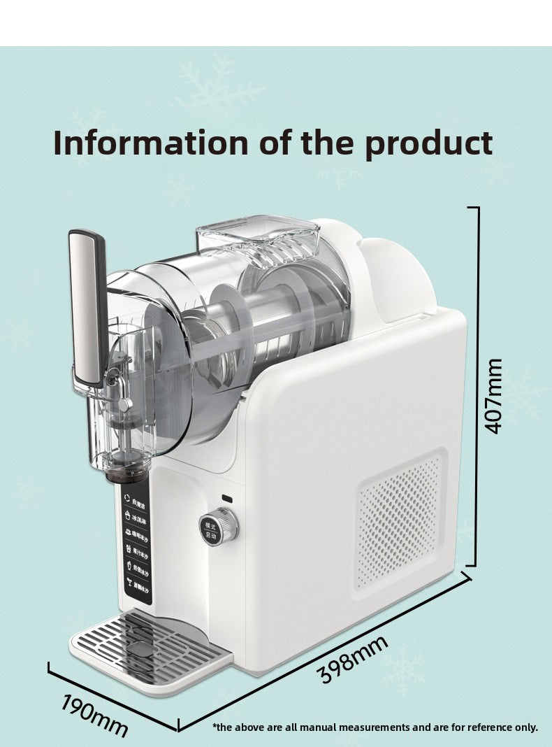 Home Snow Melter Ice Cream Slush Machine 
