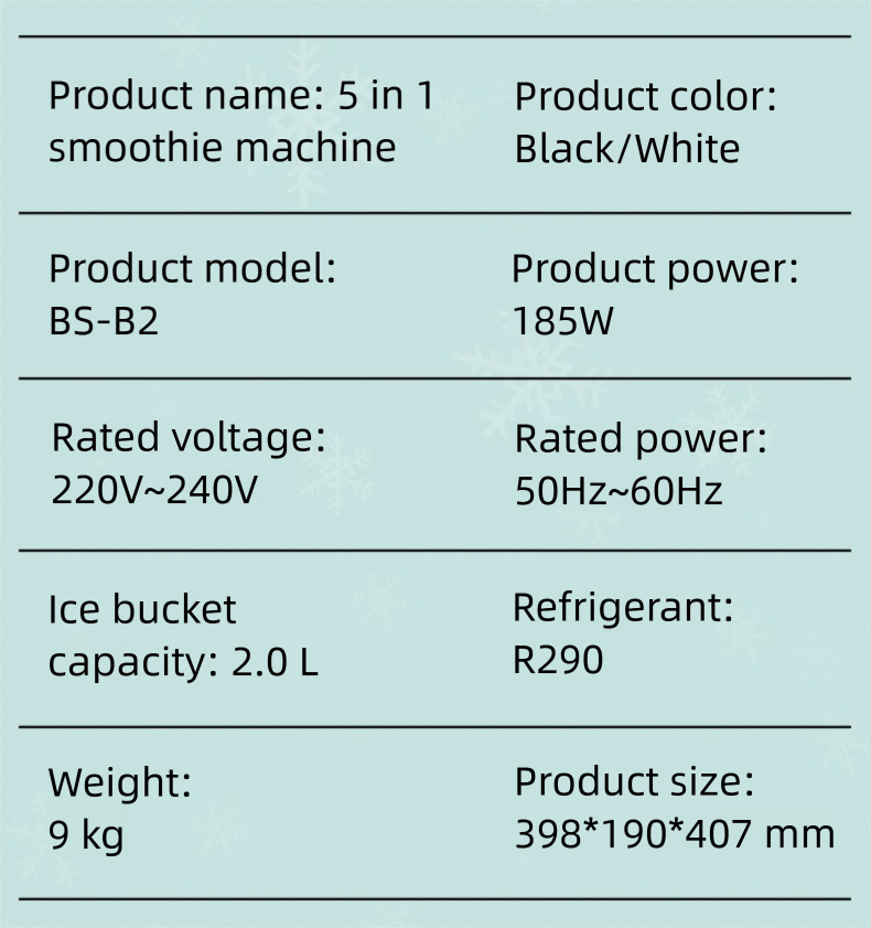 Home Snow Melter Ice Cream Slush Machine 