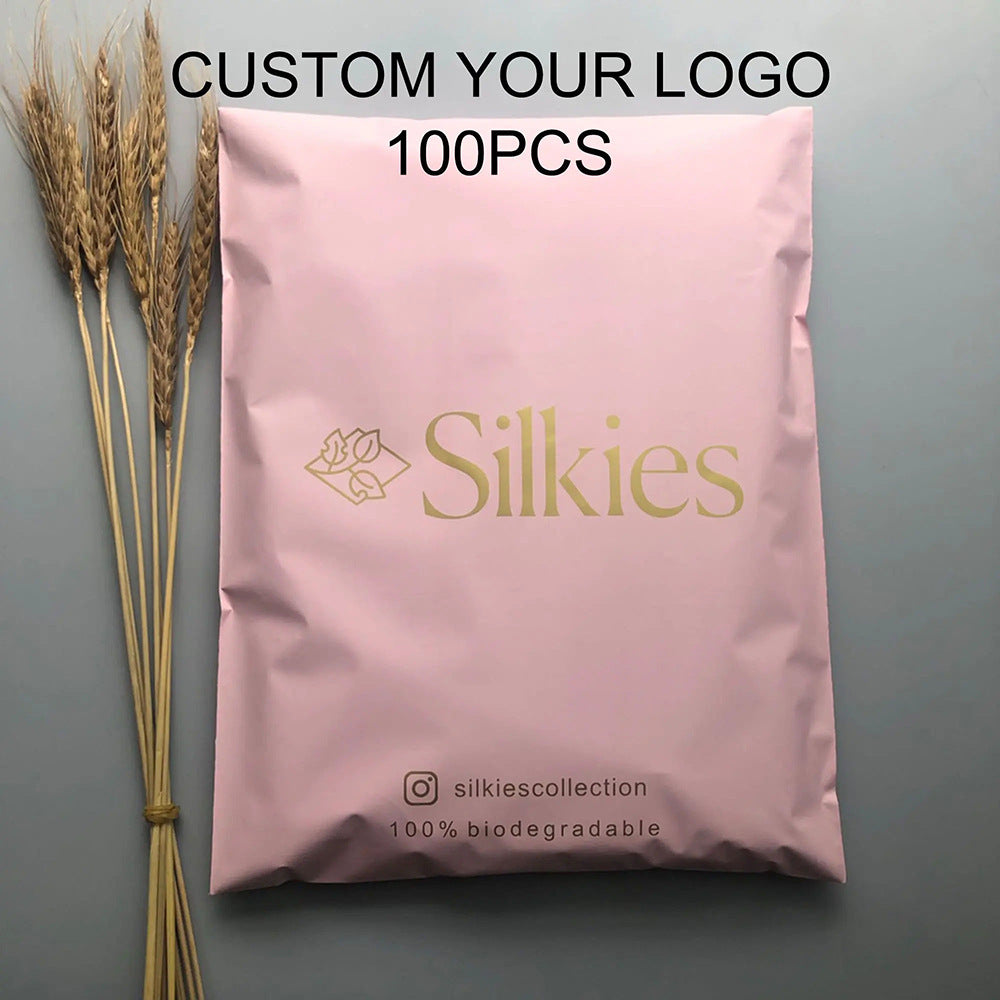 Customized Pink Courier Bags Wholesale Thickened Waterproof Logistics Self-Adhesive Bags