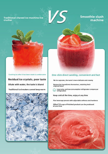 Home Snow Melter Ice Cream Slush Machine 