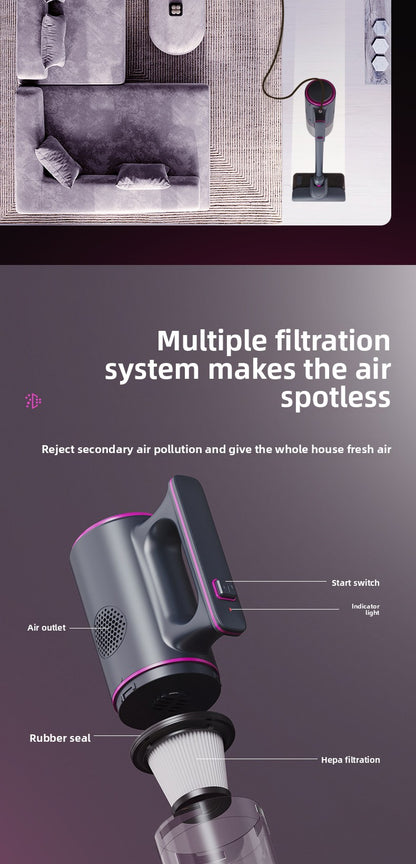 Wireless Home Vacuum with Strong Suction for Carpet Pet Hair Cleaning