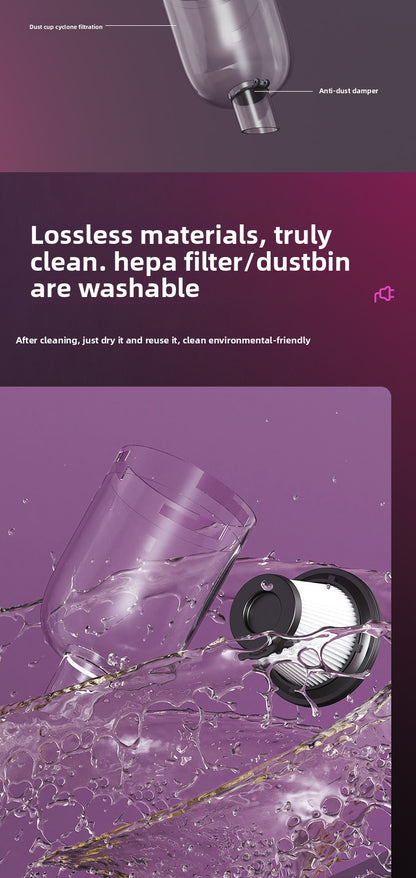 Wireless Home Vacuum with Strong Suction for Carpet Pet Hair Cleaning